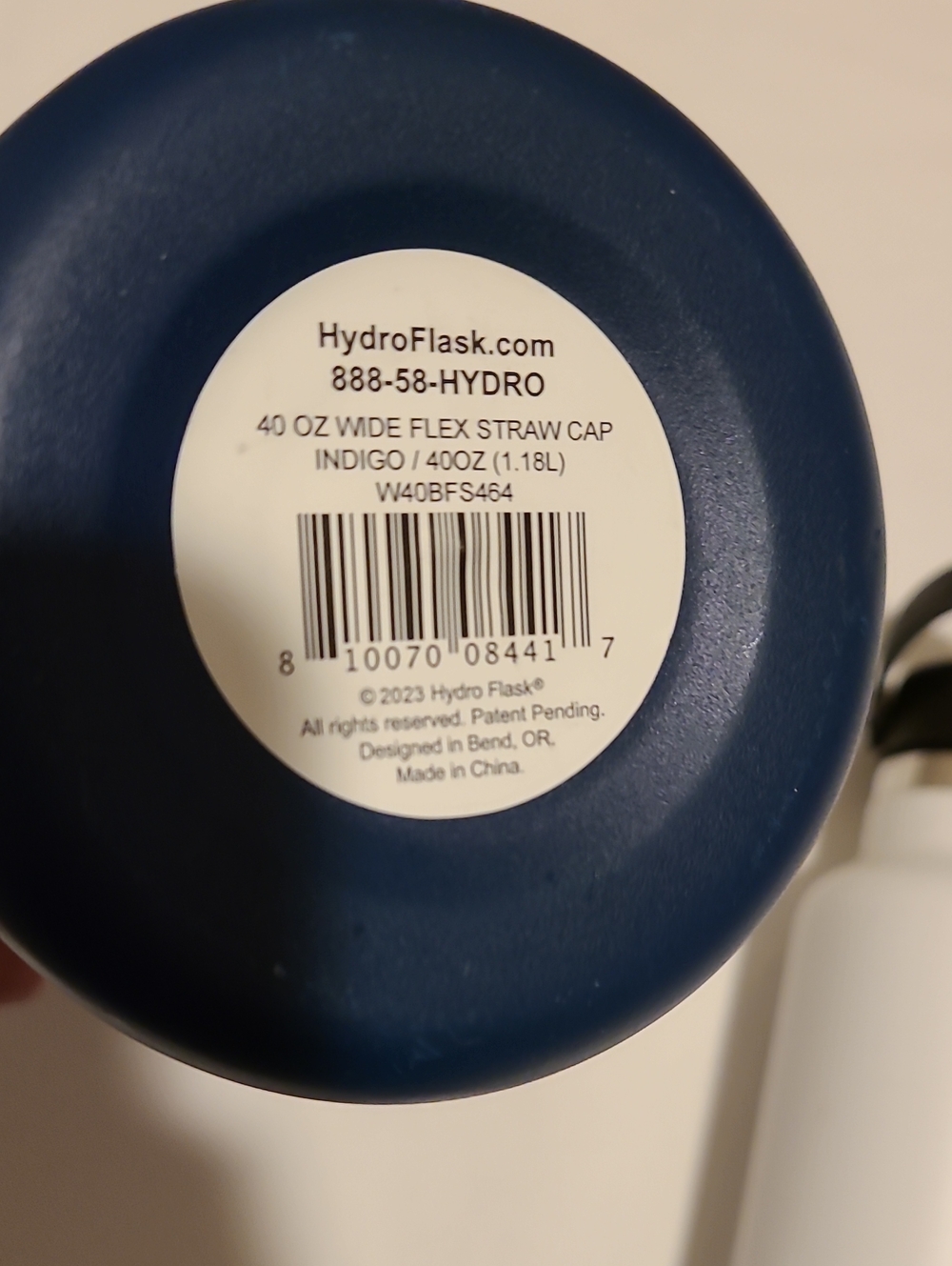 Hydro Flask Bottles, 40 oz Wide, 21 oz Standard Blue White - Picture 3 of 16